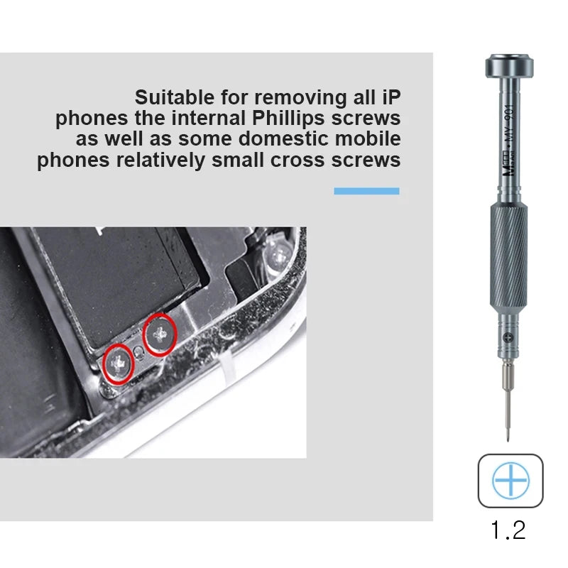 Magnetic Precision Screwdriver 1.5 1.2 Phillips 0.8 Pentagon 0.6 Y-Type Cross 2.5 T2 HEX For IPhone phone Computer  Repair Tools