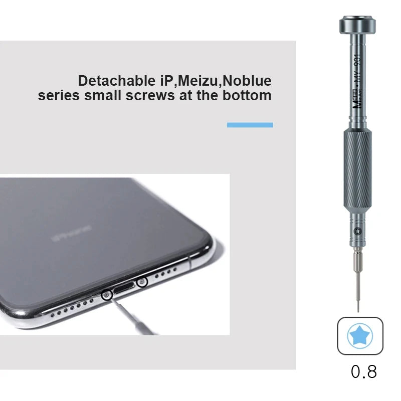 Magnetic Precision Screwdriver 1.5 1.2 Phillips 0.8 Pentagon 0.6 Y-Type Cross 2.5 T2 HEX For IPhone phone Computer  Repair Tools