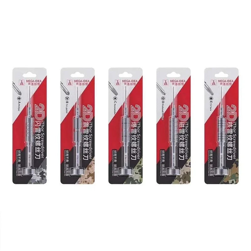 QIANLI 2D Precision Multi Type Screw Bit Screwdriver for Cell Phone Repair Mobile Phone LCD Screen Openning Hand Tools