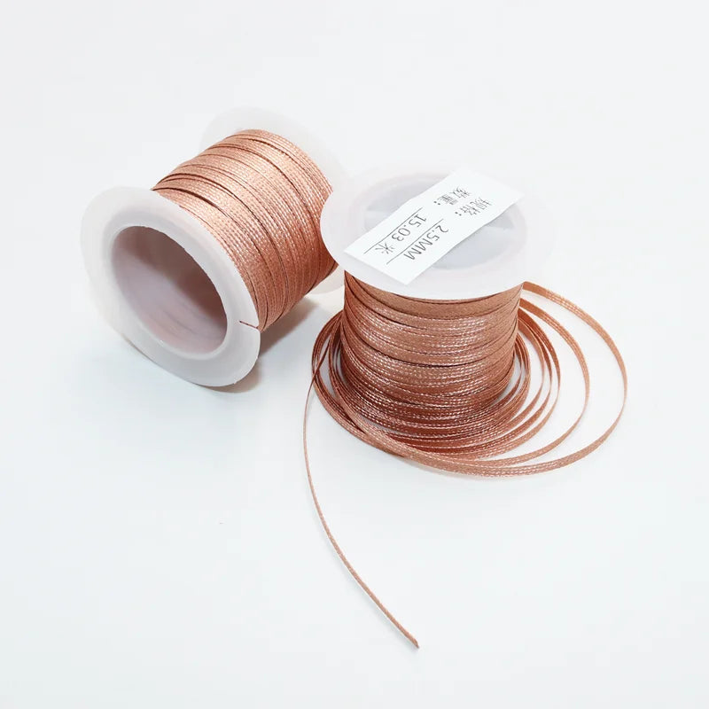 15/8M Copper Welding Desoldering Wire Braid Soldering Mesh Welding Low Residue No-Clean Solder WickTin Remover Tool Flux BGA PCB