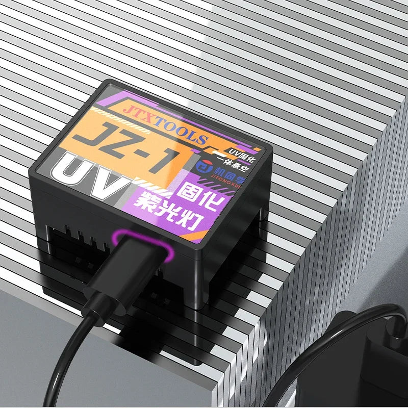 UV Curing Lamp Wireless Type-C Rechargeable for Screen Repair UV Adhesive Fast Drying Phone Screen Glue Curing Tool