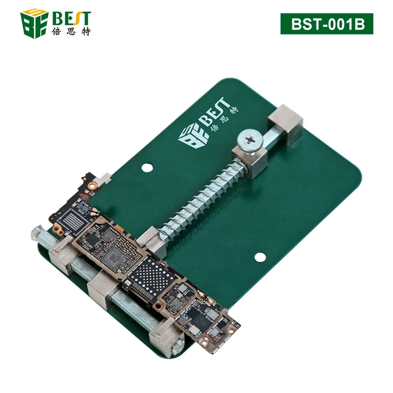 Universal PCB Holder Jig Fixture Clamp Green Painted Stainless Steel Base Plate Motherboard PCB Circuit Board Holder