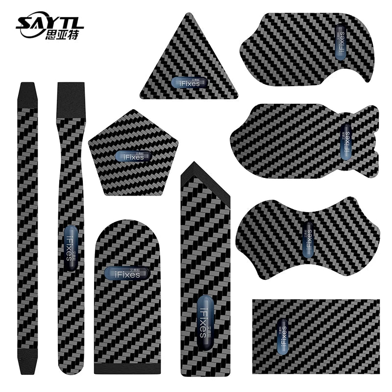 1Pcs carbon fibre opening card Durable safe mobile phone LCD screen disassemble Pry scraper for ipad tablet PC opening tool