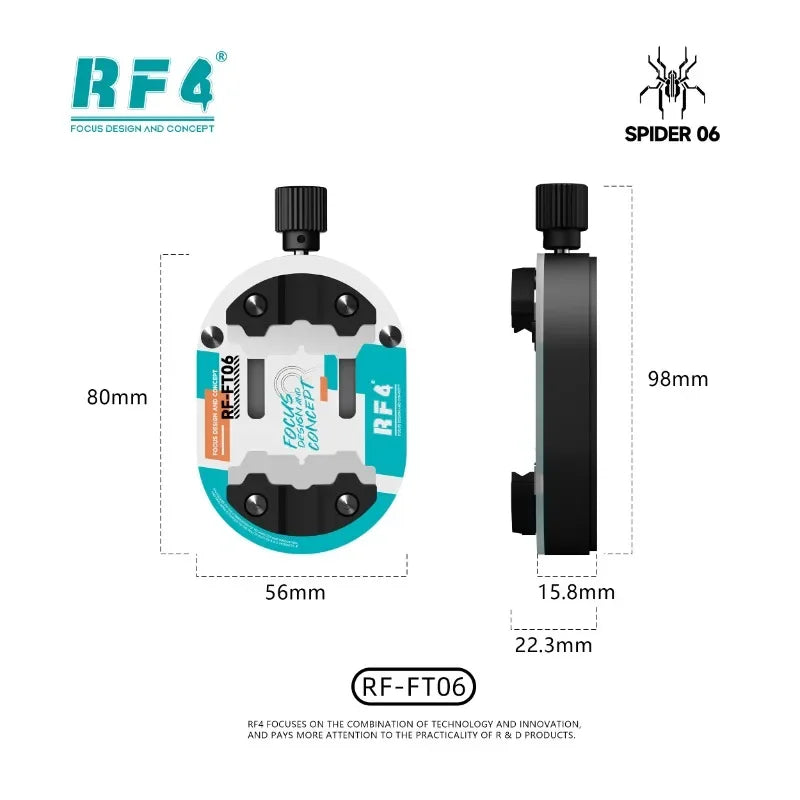 RF4 RF-FT06 Universal PCB Holder Mainboard Soldering Fixture for Cell Phone Tablet IC Chips Desoldering Fixed Repair Clamp Tool