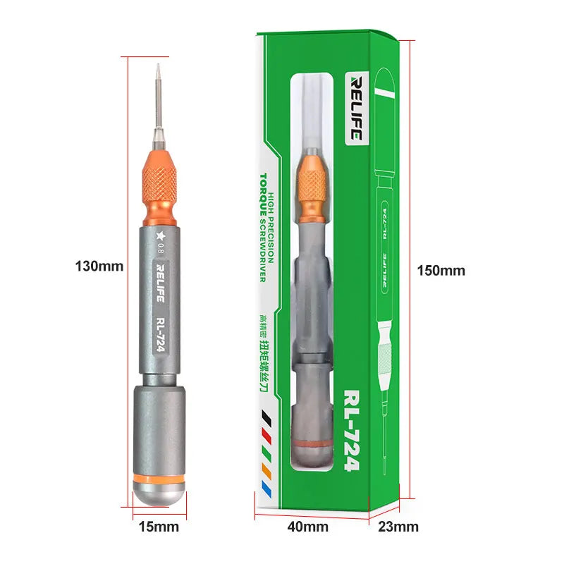 RELIFE RL-724 Screwdriver For Repair Mobile Cell Phone High Precision Torque Screwdriver Set Mini Screwdrivers Disassembly Tool