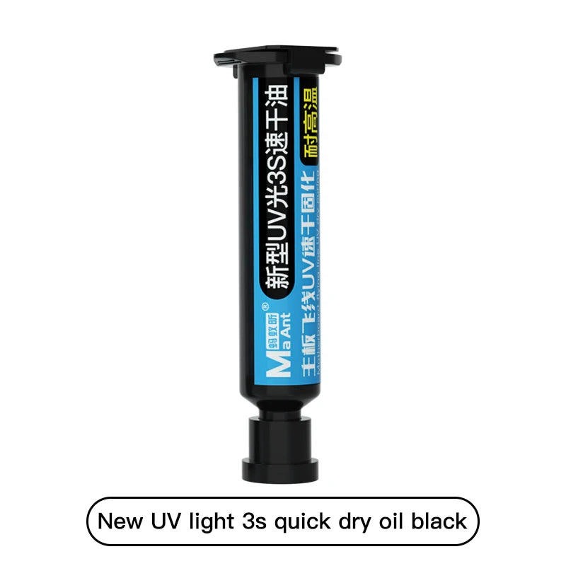 MaAnt New UV Light 3s Quick Drying Oil High Temperature Resistance 3s Quick Dry Apply To  Fixed Tail Plug  Welding Resistance