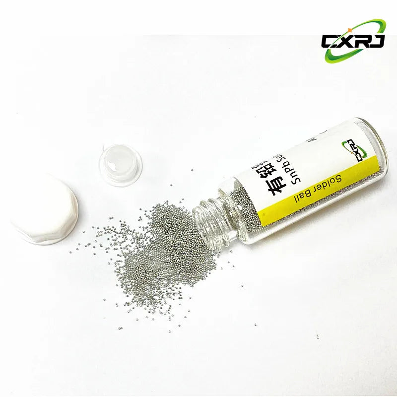 1 Bottle Reballing Balls (0.2 0.25 0.3 0.35 0.4 0.45 0.5 0.55 0.6 0.65 0.76 ) BGA LeadSolder Ball Leaded BGA Rework Repair Tools