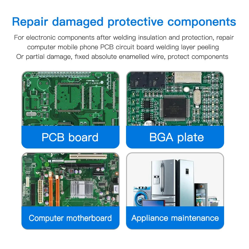 MaAnt New UV Light 3s Quick Drying Oil High Temperature Resistance 3s Quick Dry Apply To  Fixed Tail Plug  Welding Resistance