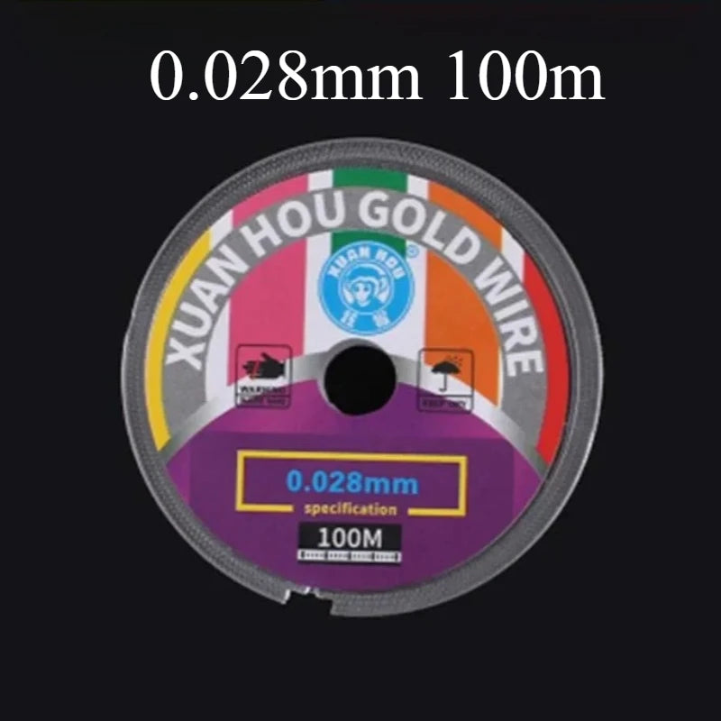 XUAN HOU Gold Cutting Wire For Mobile Phone LCD Screen Separate 0.028mm 0.035mm 0.04mm 0.06mm 0.08mm