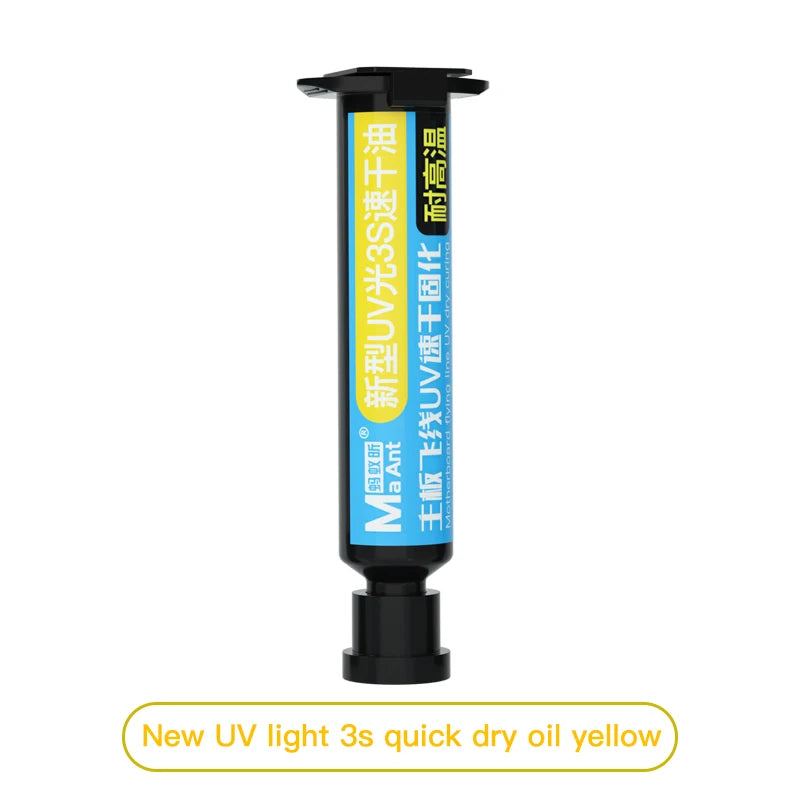 MaAnt New UV Light 3s Quick Drying Oil High Temperature Resistance 3s Quick Dry Apply To  Fixed Tail Plug  Welding Resistance