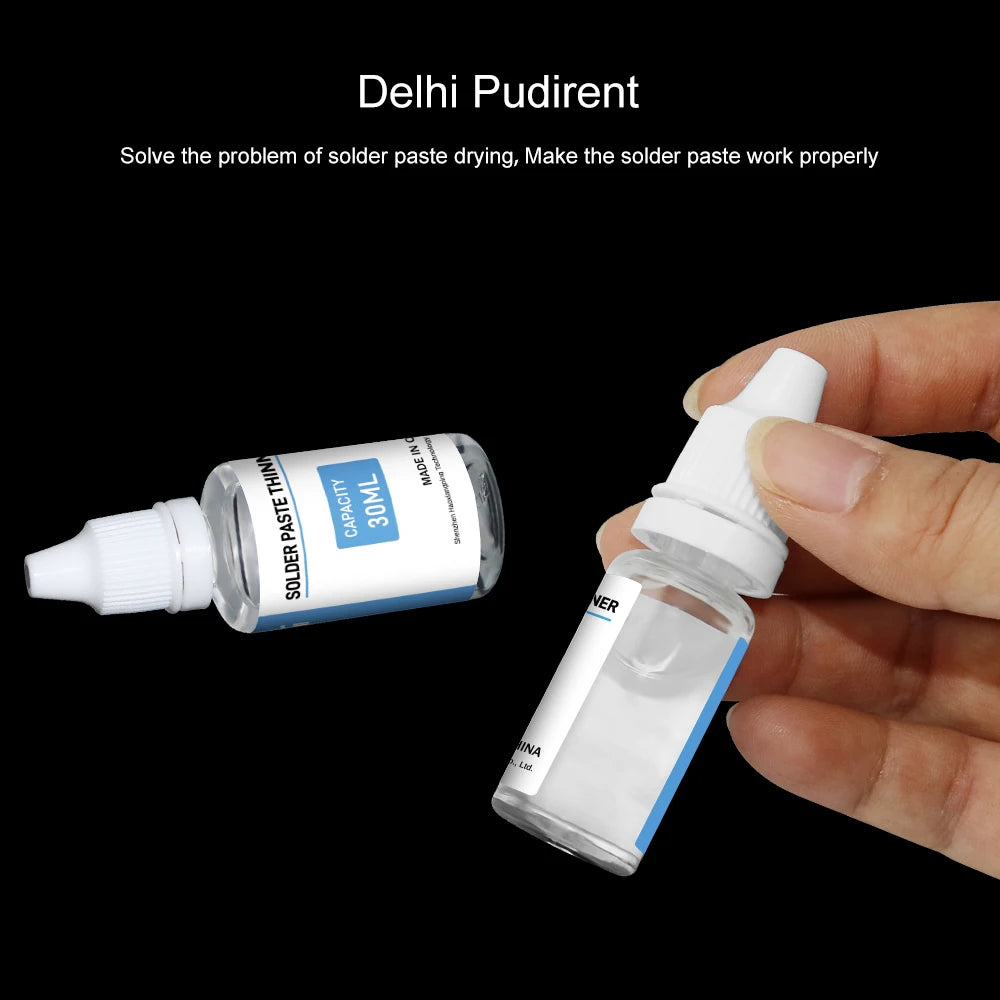 Solder paste thinner The paste becomes dry