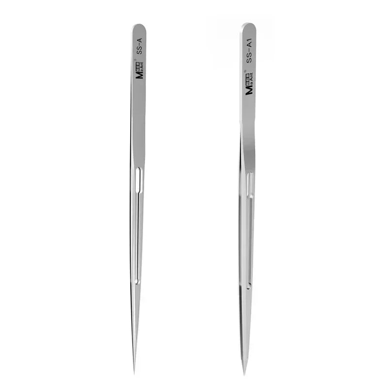MaAnt SS-A/A1/J Tweezers Multifunction sturdy Non Magnetic Stainless Steel Aviation Material For SMD PCB Phone Repair Tools