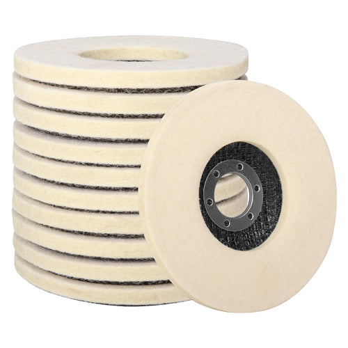 100/115/125mm Wool Polishing Wheel Buffing Pads Angle Grinder Wheel Felt Polishing Disc For Metal Marble Glass Ceramics