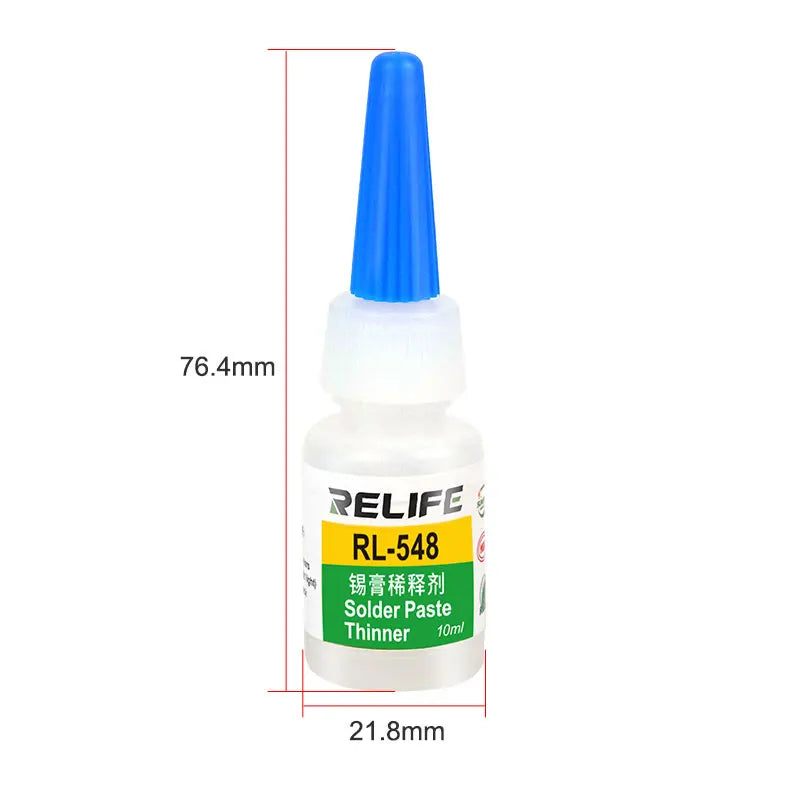 RELIFE RL-548 Solder Paste Thinner Leaded/Lead-Free Universal Enhance Solder Paste Activity Eco-Friendly and Tasteless