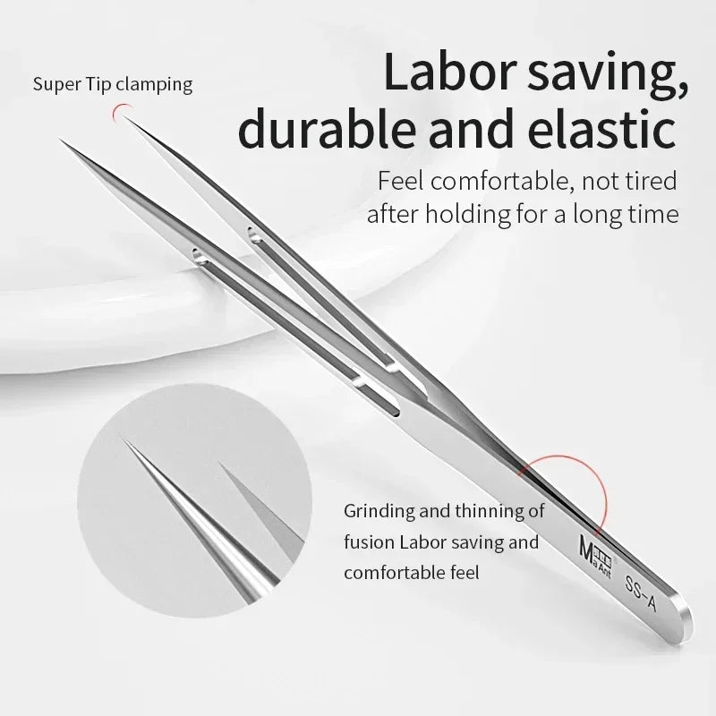 MaAnt SS-A/A1/J Tweezers Multifunction sturdy Non Magnetic Stainless Steel Aviation Material For SMD PCB Phone Repair Tools