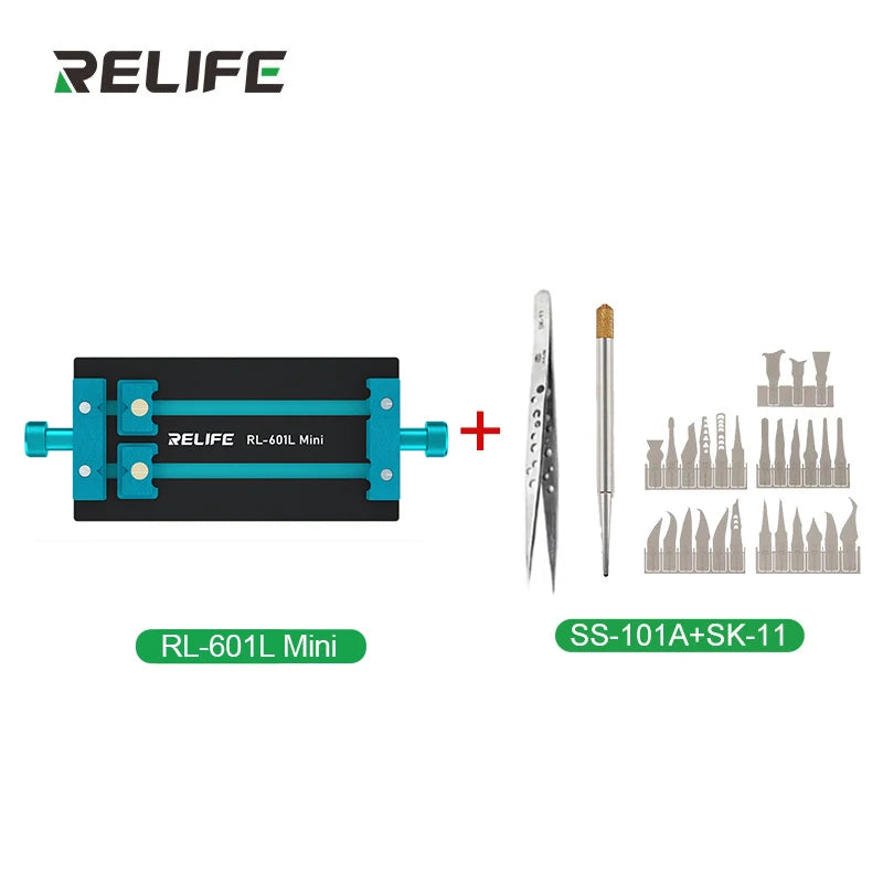 RELIFE RL-601L Universal Double-slot Motherboard Fixture Phone IC Chip BGA Chip PCB Motherboard Jig Board Holder Repair Tools
