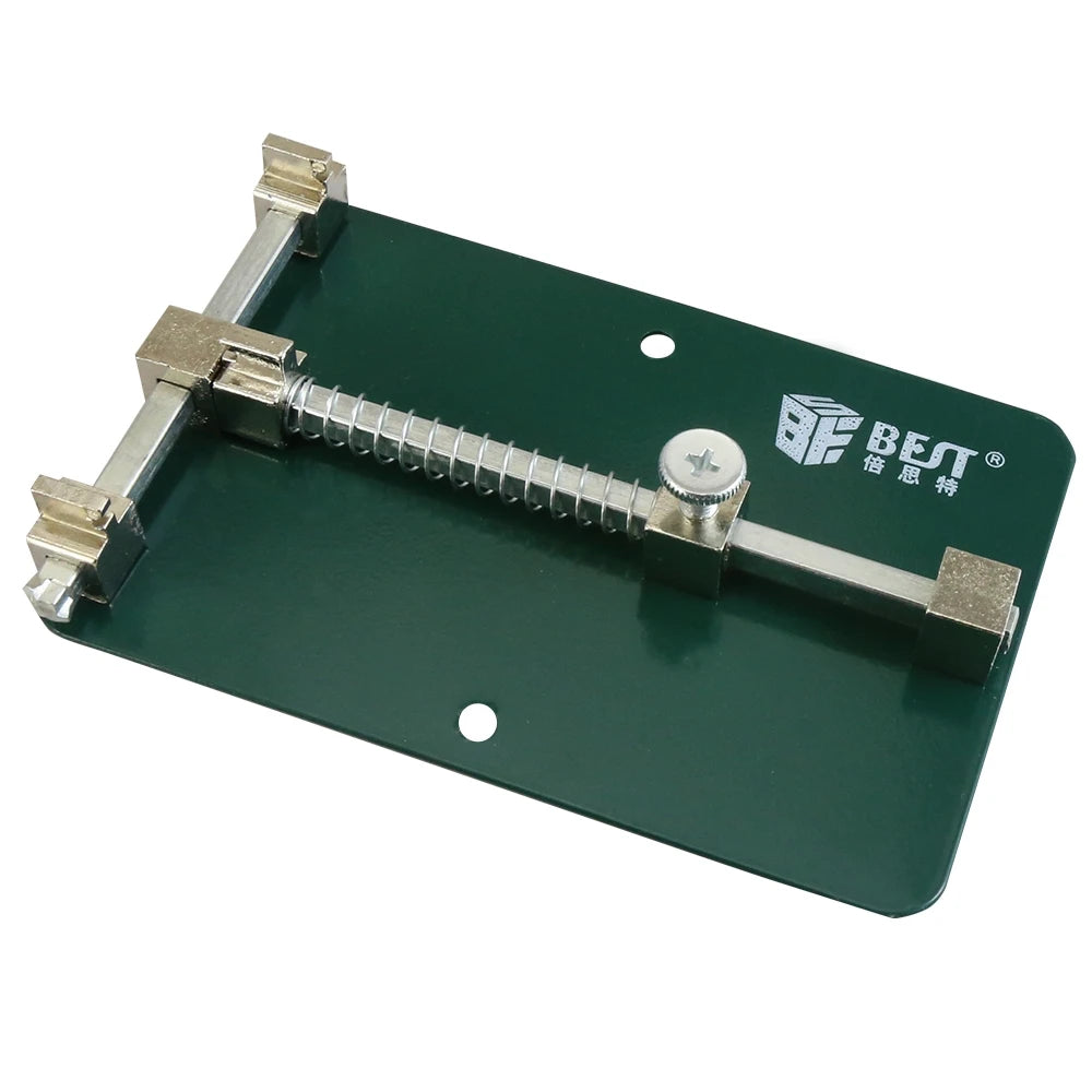 Universal PCB Holder Jig Fixture Clamp Green Painted Stainless Steel Base Plate Motherboard PCB Circuit Board Holder