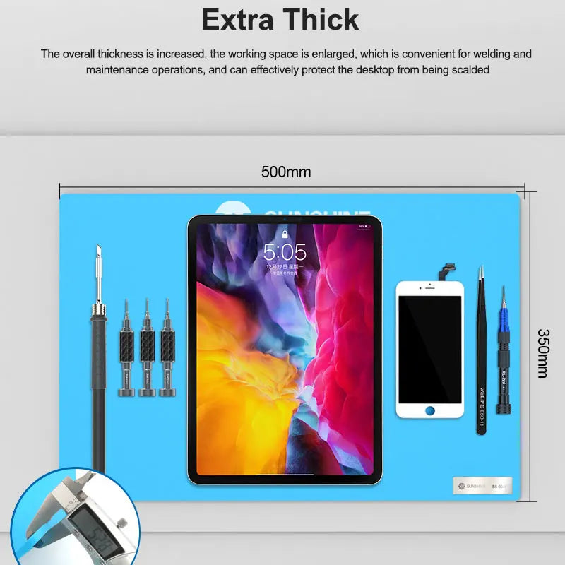 SUNSHINE SS-004F Large High Temperature Resistant High-grade Thermal Insulation Pad  for Electronic Product Repair Station