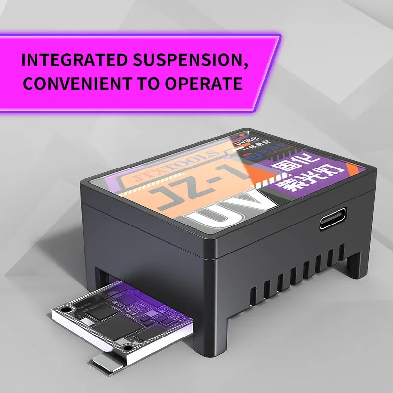 UV Curing Lamp Wireless Type-C Rechargeable for Screen Repair UV Adhesive Fast Drying Phone Screen Glue Curing Tool