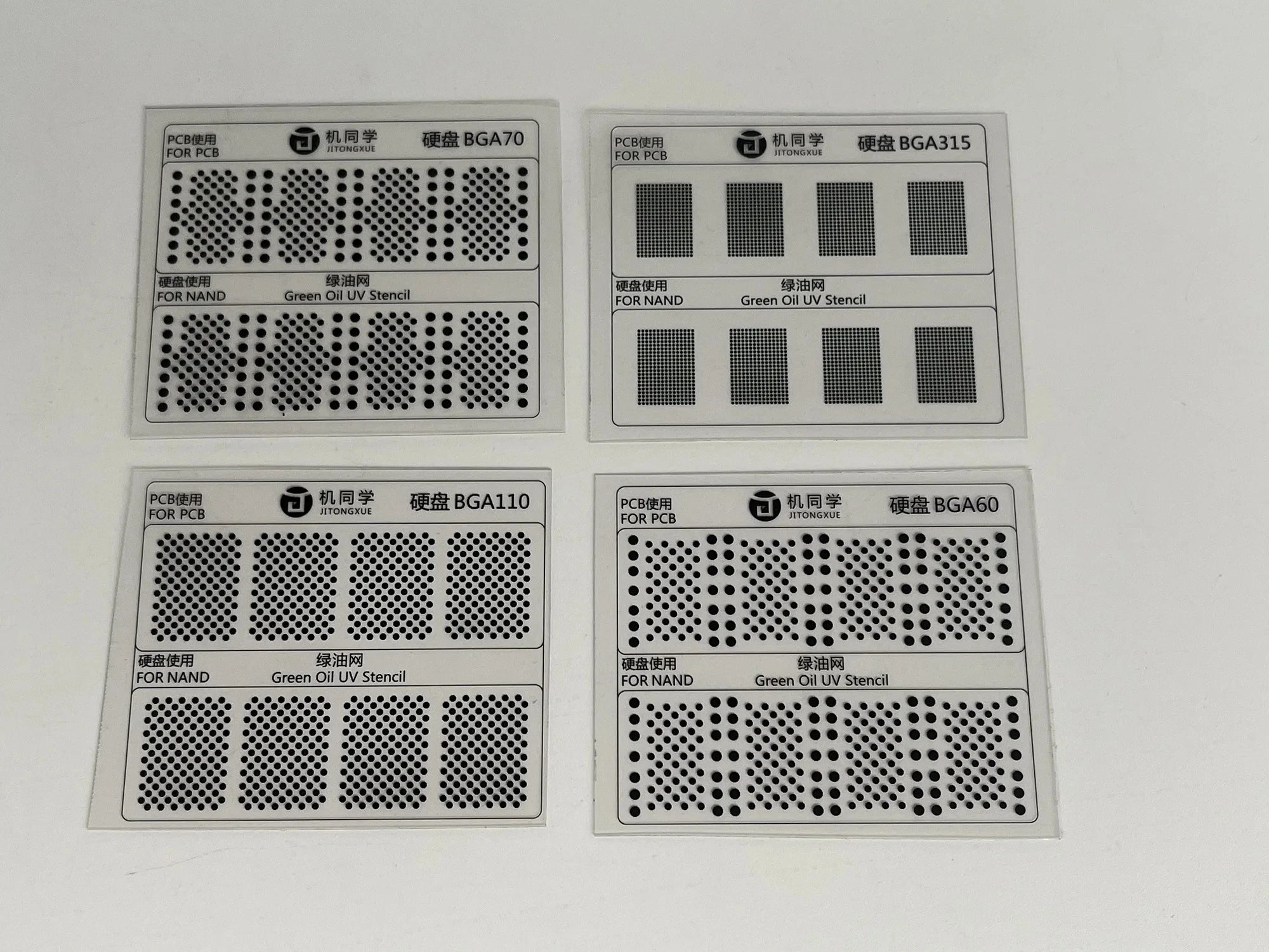JTX GS-01 Solder Mask Repair Green Oil UV Stencil For EMMC/Nand Series CPU IC Chip BGA Reballing