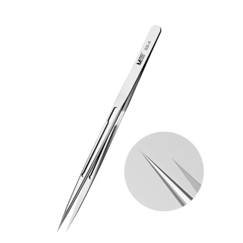 MaAnt SS-A/A1/J Tweezers Multifunction sturdy Non Magnetic Stainless Steel Aviation Material For SMD PCB Phone Repair Tools