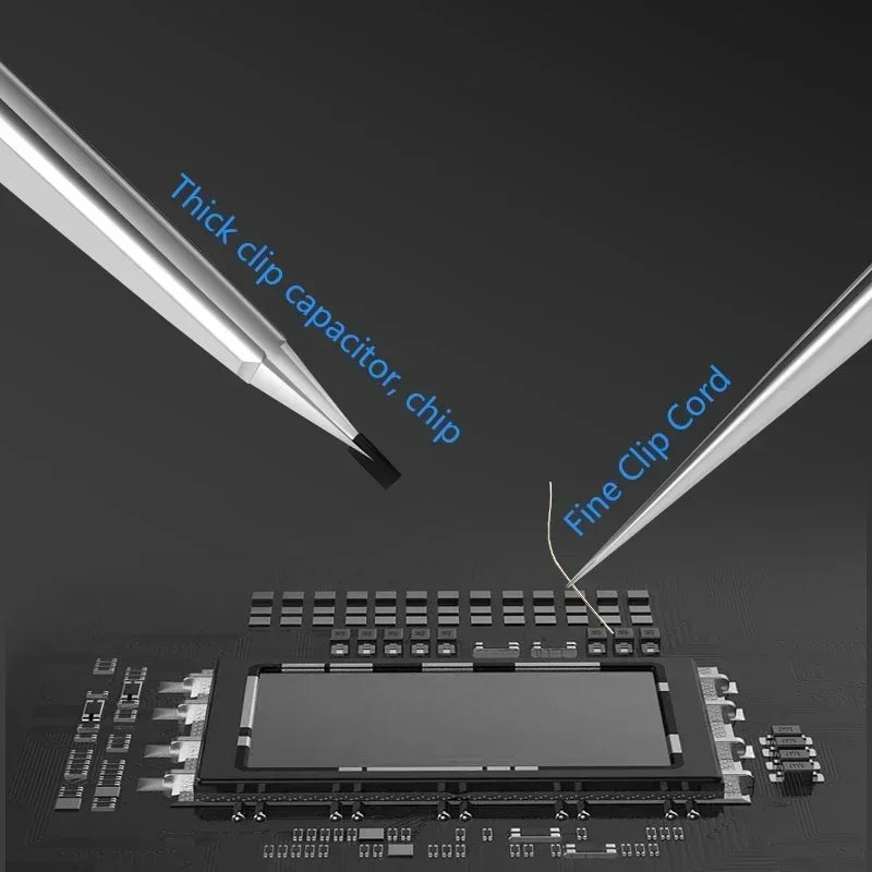 MaAnt SS-A/A1/J Tweezers Multifunction sturdy Non Magnetic Stainless Steel Aviation Material For SMD PCB Phone Repair Tools