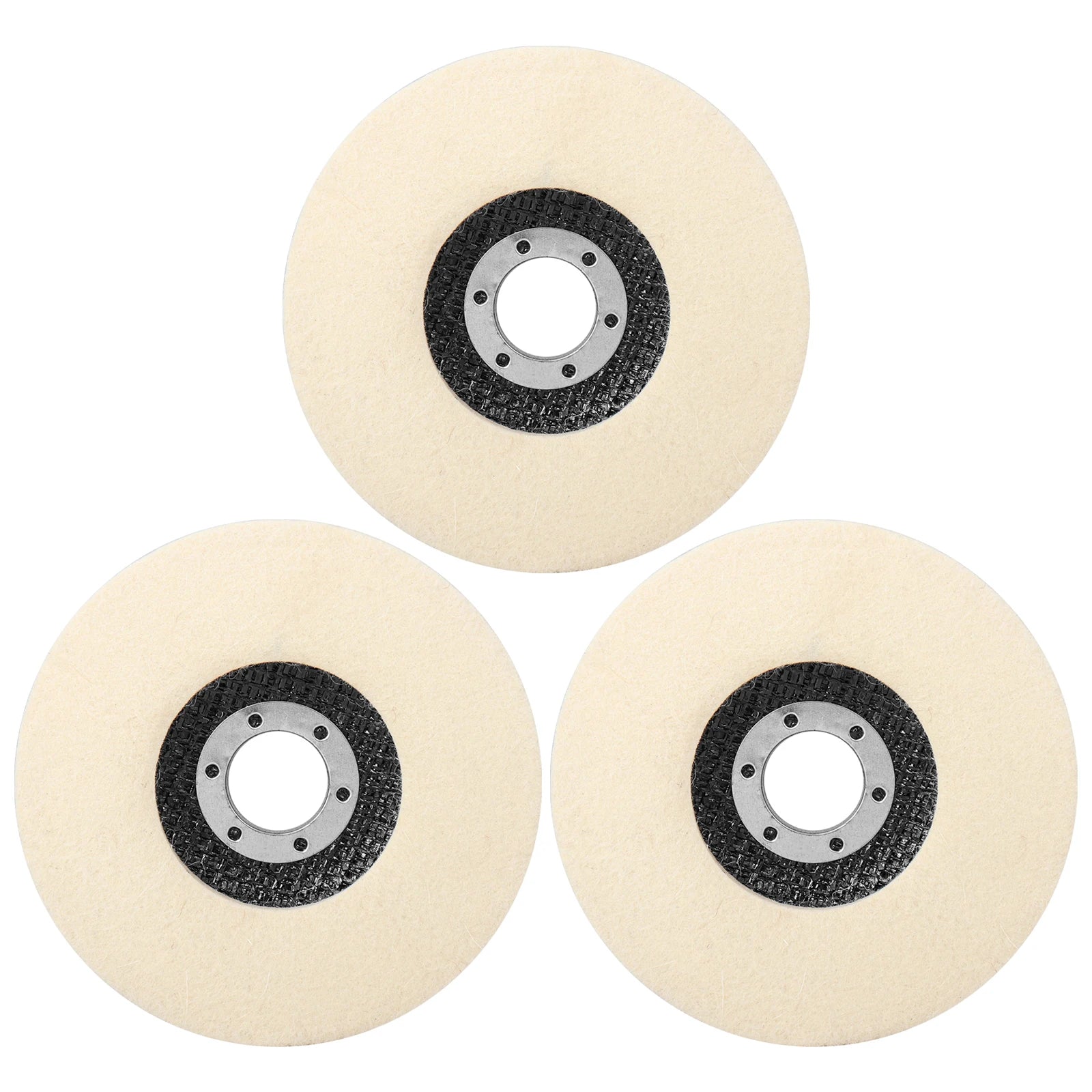 100/115/125mm Wool Polishing Wheel Buffing Pads Angle Grinder Wheel Felt Polishing Disc For Metal Marble Glass Ceramics