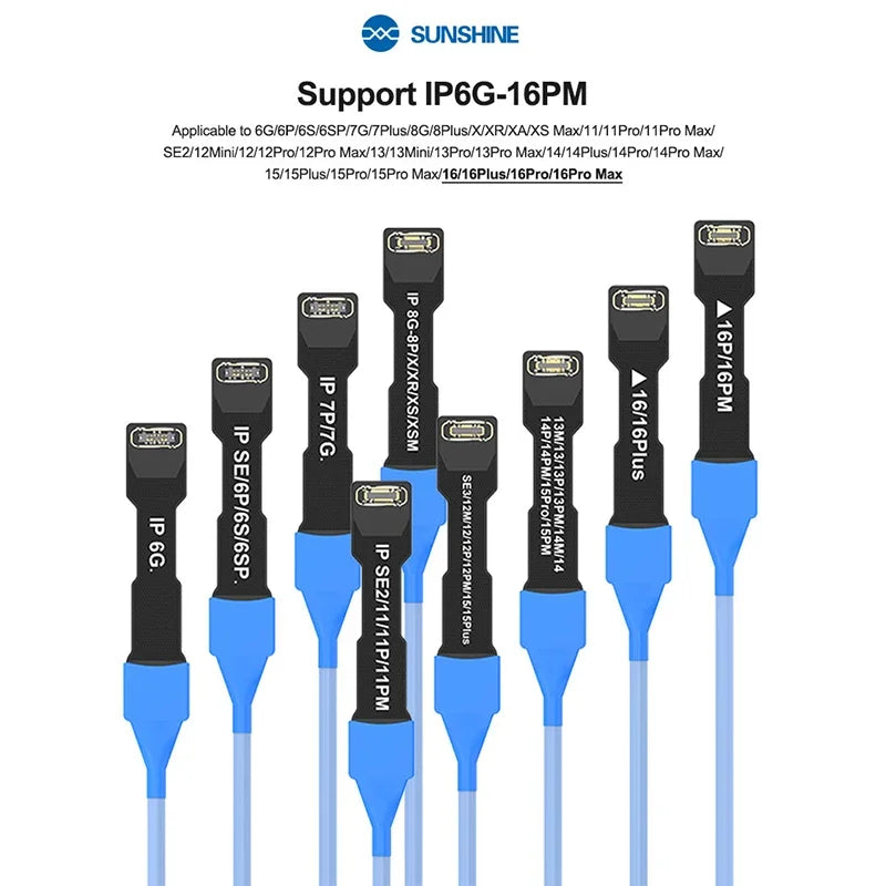 SUNSHINE SS-905 SE IP Mobile Phone Series Power Cable Support Phone 6G-16PM Flexible FPC Cable Phone Repair Power Test Cable