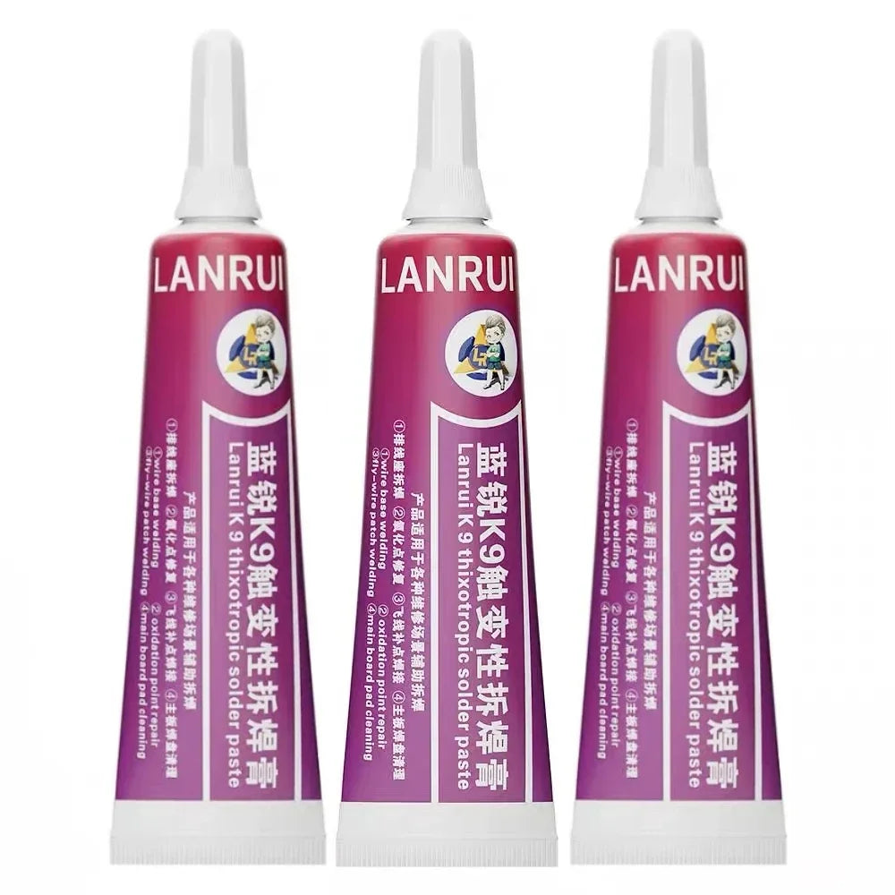 Lanrui K9 15ml Thixotropic De Sulfurization Paste for Fingerprint Flight Line/battery Holder/tail Plug Welding Repair