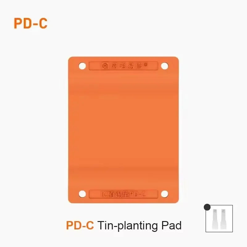 AMAOE PD-C Planting Tin Pad Universal Magnetic BGA Reballing Platform for iPhone 6-15 Phone CPU IC Rework Adsorption Silicon Mat