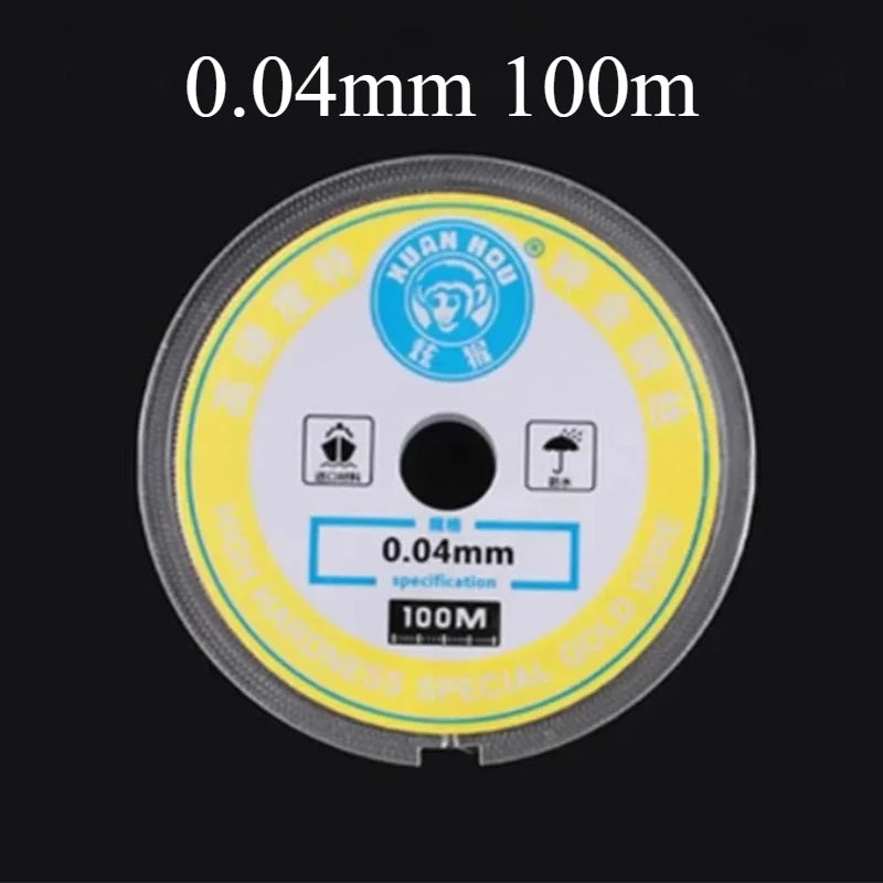 XUAN HOU Gold Cutting Wire For Mobile Phone LCD Screen Separate 0.028mm 0.035mm 0.04mm 0.06mm 0.08mm